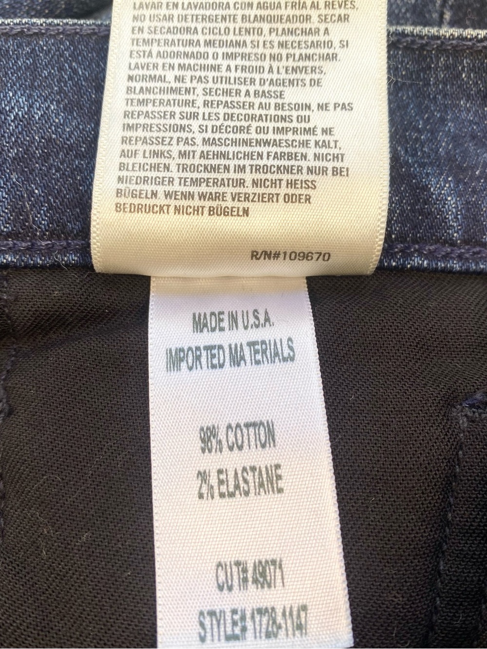 Citizens of Humanity NWT Olivia High Rise Slim Jeans Aspire, Size 27 - Picture 11 of 11